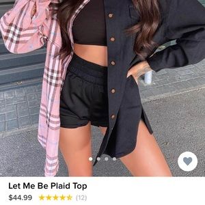 Fashion Nova plaid shirt